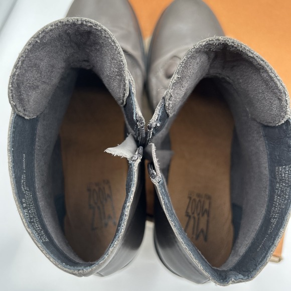 Miz Mooz Louise Women's Leather Ankle Boots SZ: 9 M, Graphite Gray-Box Included - Picture 12 of 16